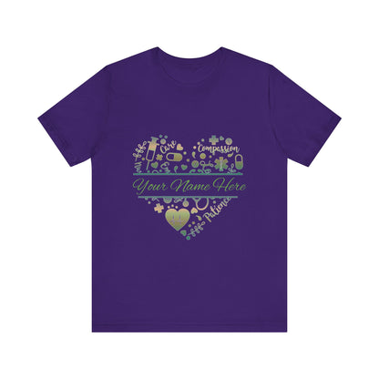 Monogram Heart copper patina