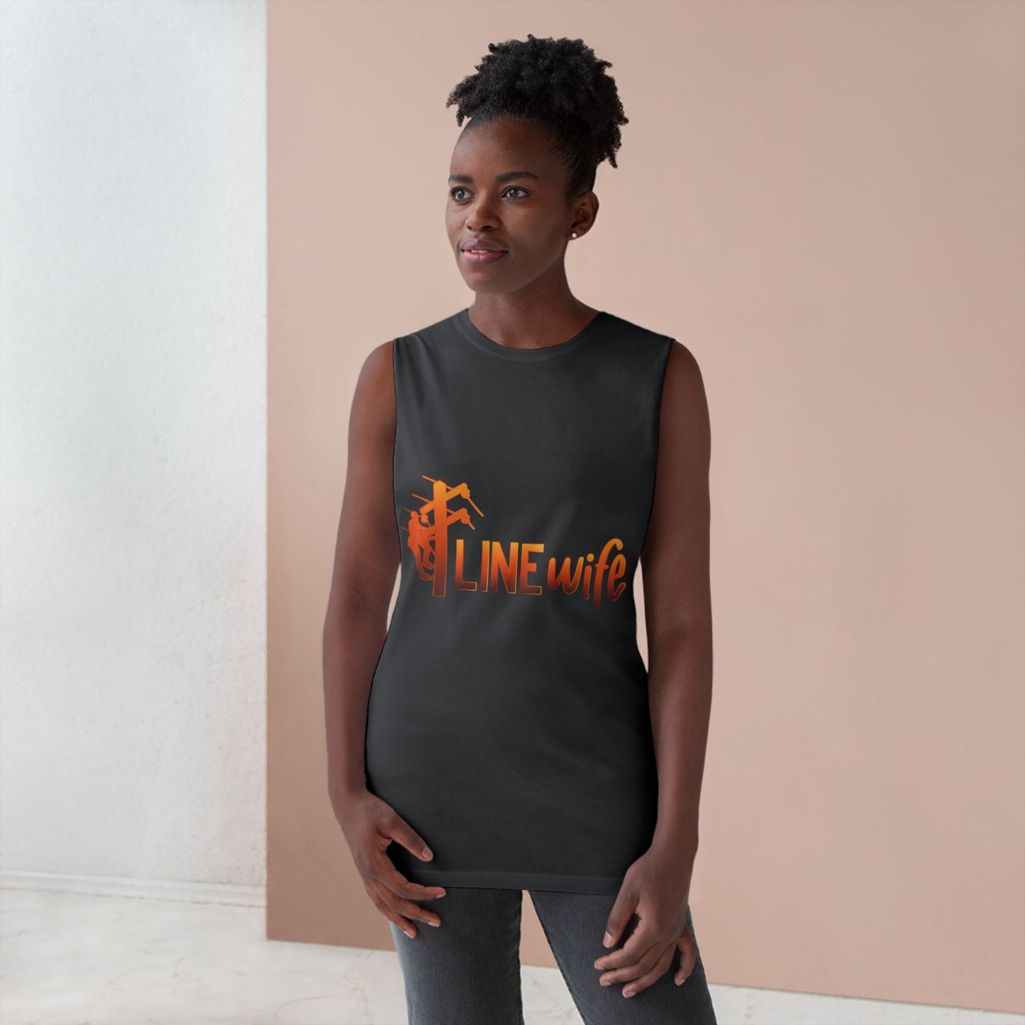 Lineman Tank - lineman-wife sky 24