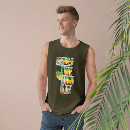 Lineman Tank - Living The High Life-gradient