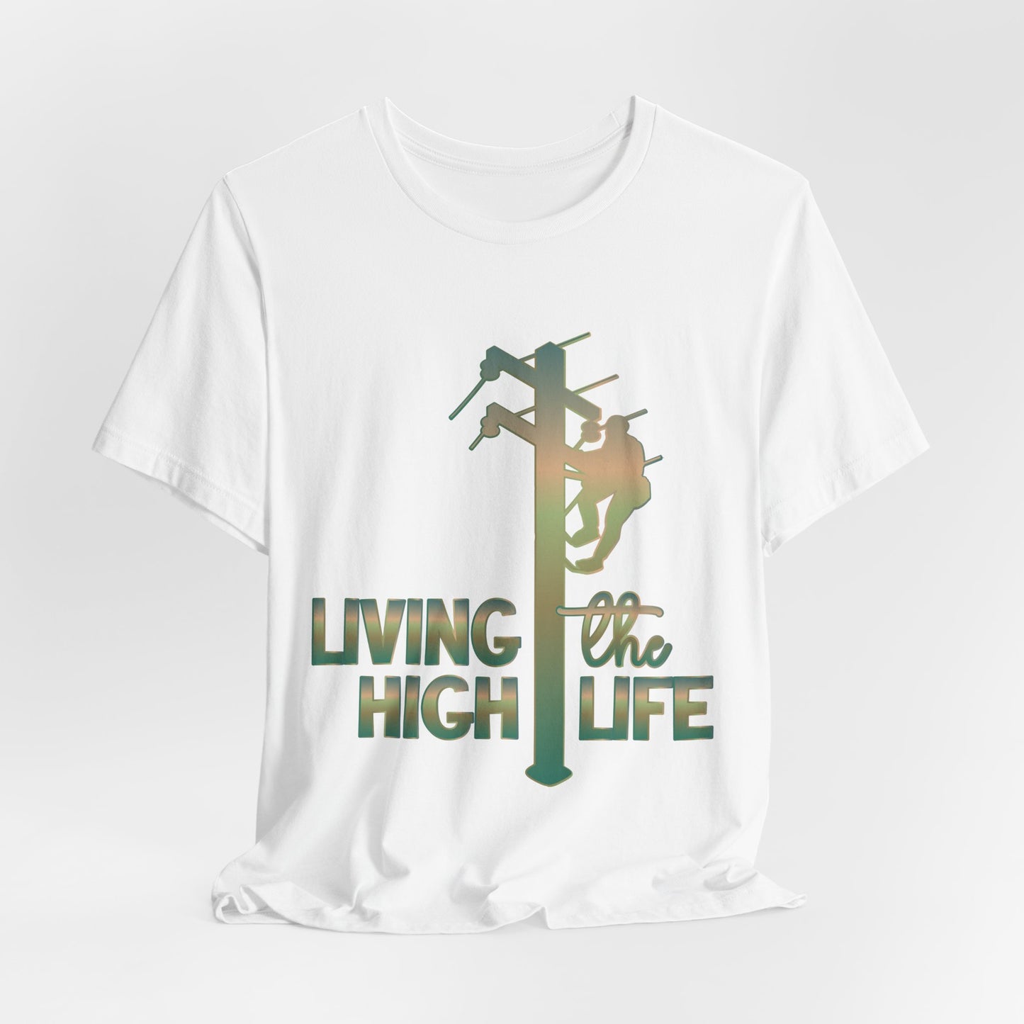 Lineman T-shirt - living the high life - copper patina