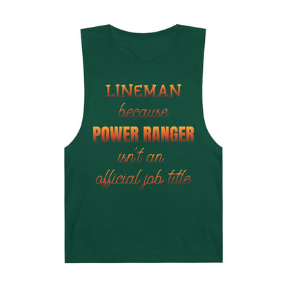Lineman Tank - Power Ranger job title sky 24