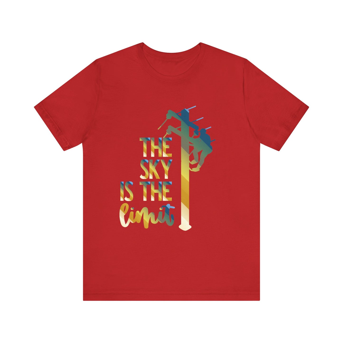 Lineman T-shirt - the-sky-is-the-limit-lineman colored chrome