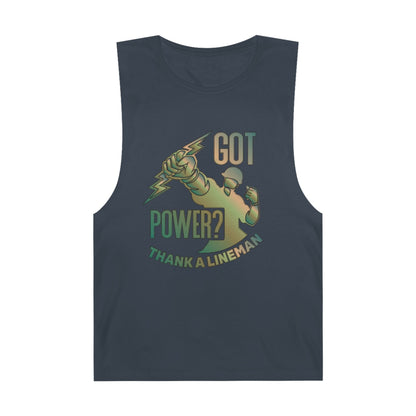 Lineman Tank - Got Power Thank A Lineman - copper patina