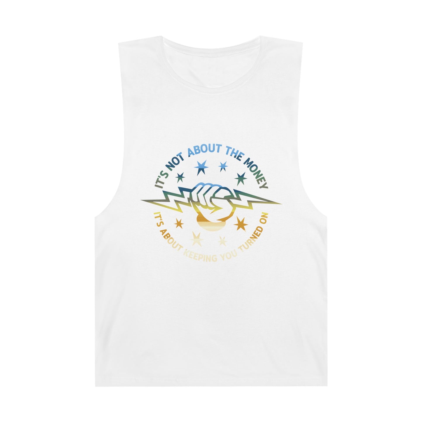 Lineman Tank - Its Not About The Money-colored chrome