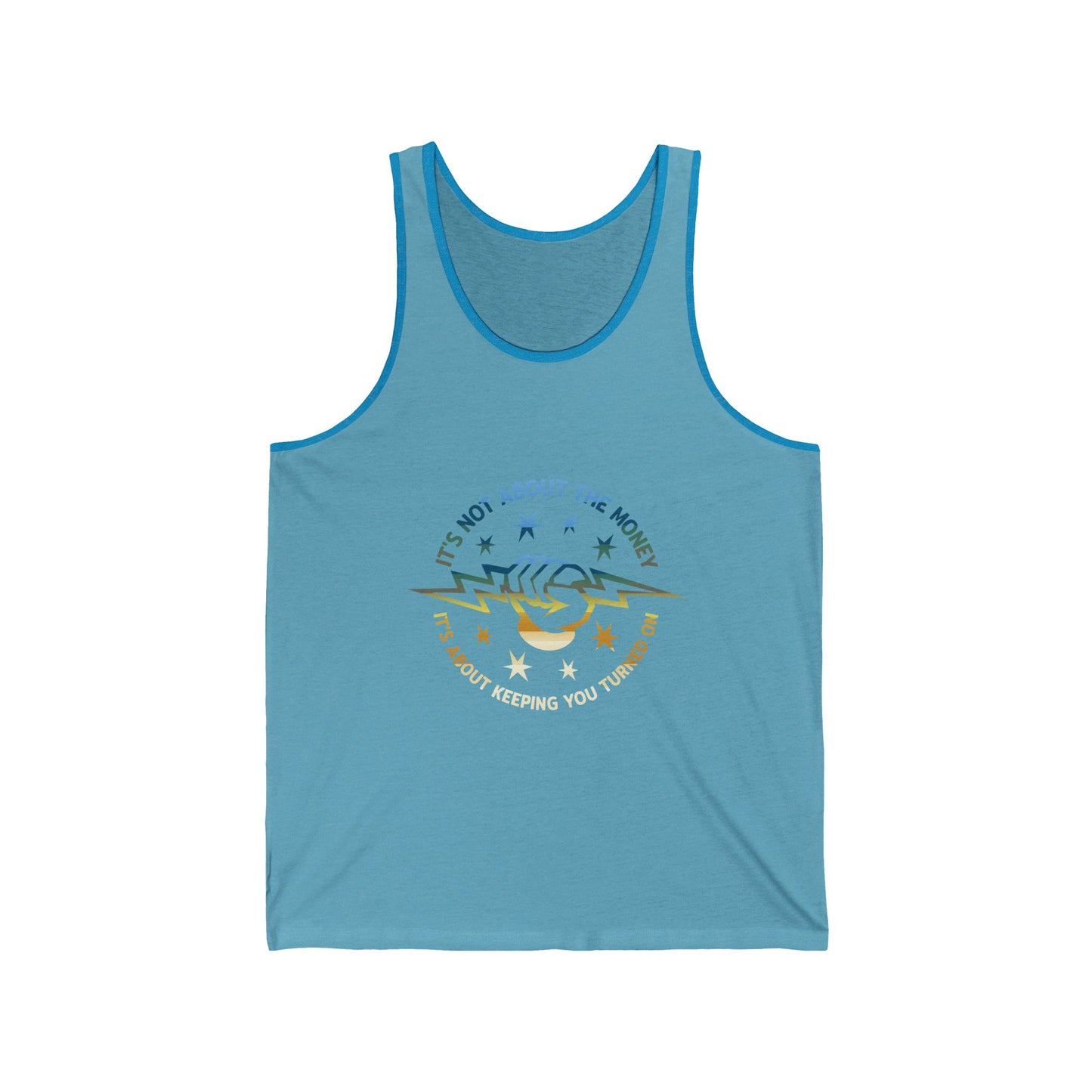 Lineman Tank - Its Not About The Money-colored chrome