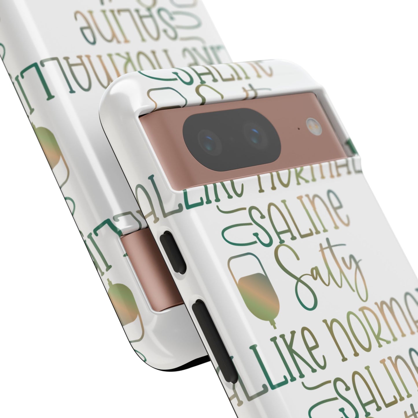 Google Pixel Tough Case - Salty Saline Like Normal Saline - White