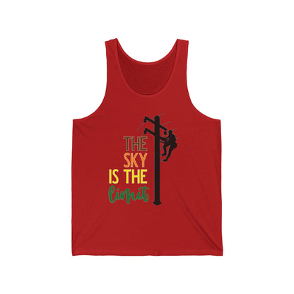 Lineman T-shirt - the-sky-is-the-limit-lineman color