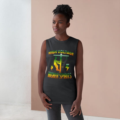 Lineman Tank - High Voltage Higher Spirits-gradient