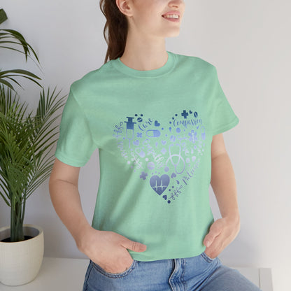 Monogram Heart 1 blue steel