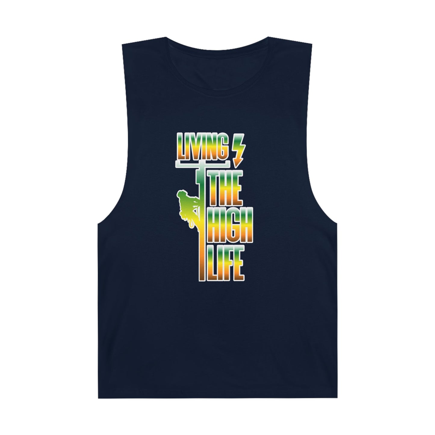 Lineman Tank - Living The High Life-gradient