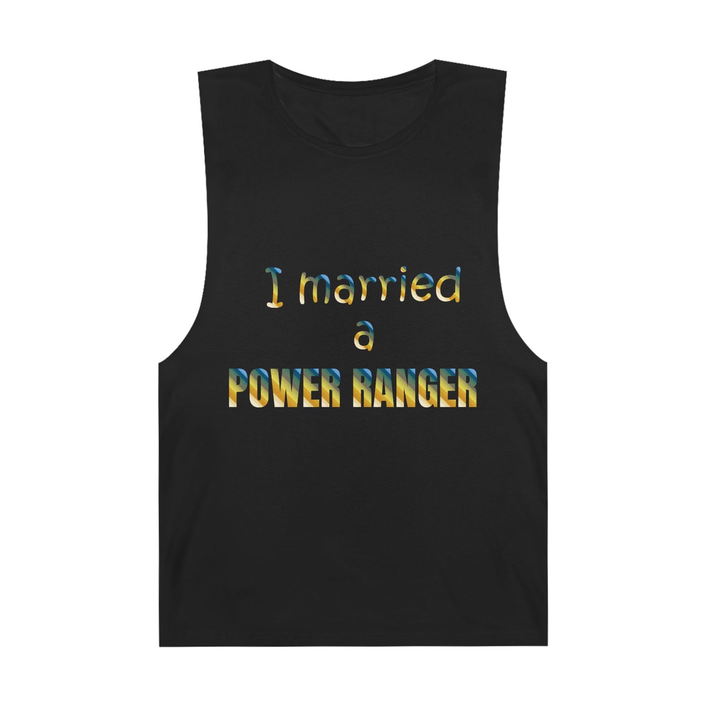 Lineman Tank - Married a Power Ranger colored chrome