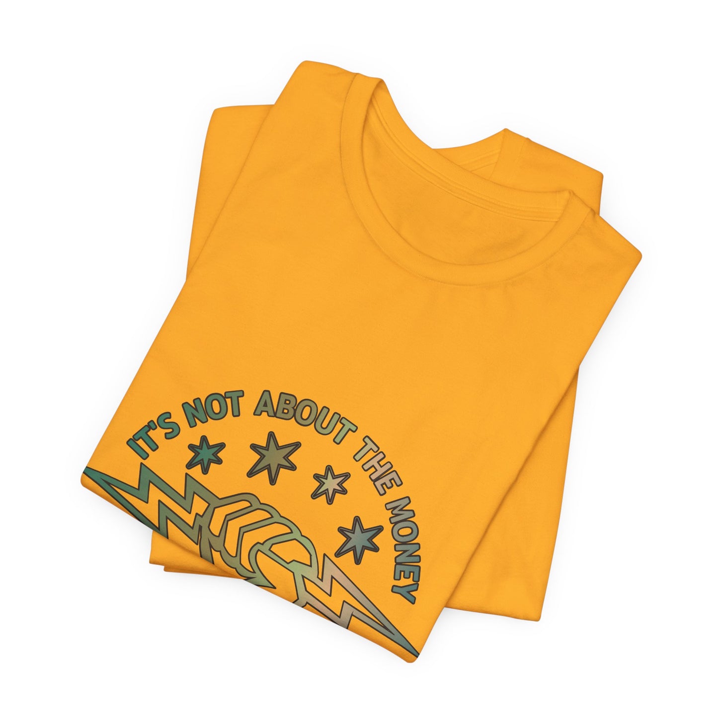 Lineman T-shirt - Its Not About The Money-copper patina