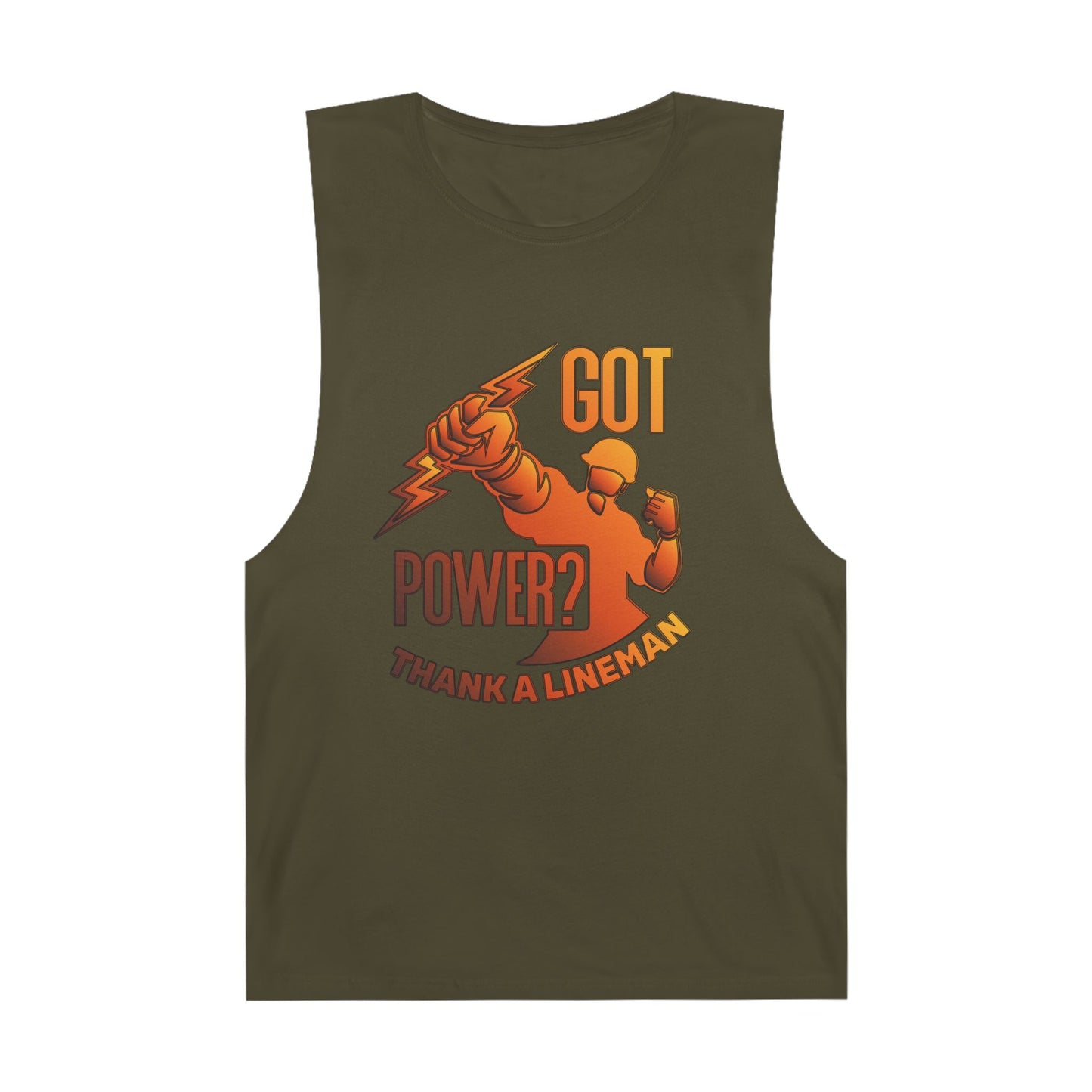 Lineman Tank - Got Power Thank A Lineman - sky 24