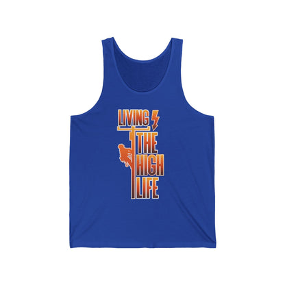 Lineman T-shirt - Living The High Life-sky 24