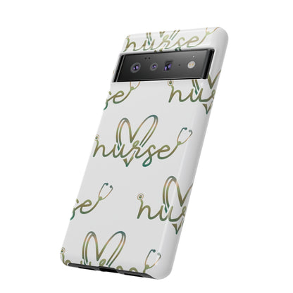 Google Pixel Tough Case - Nurse Stethoscope - White
