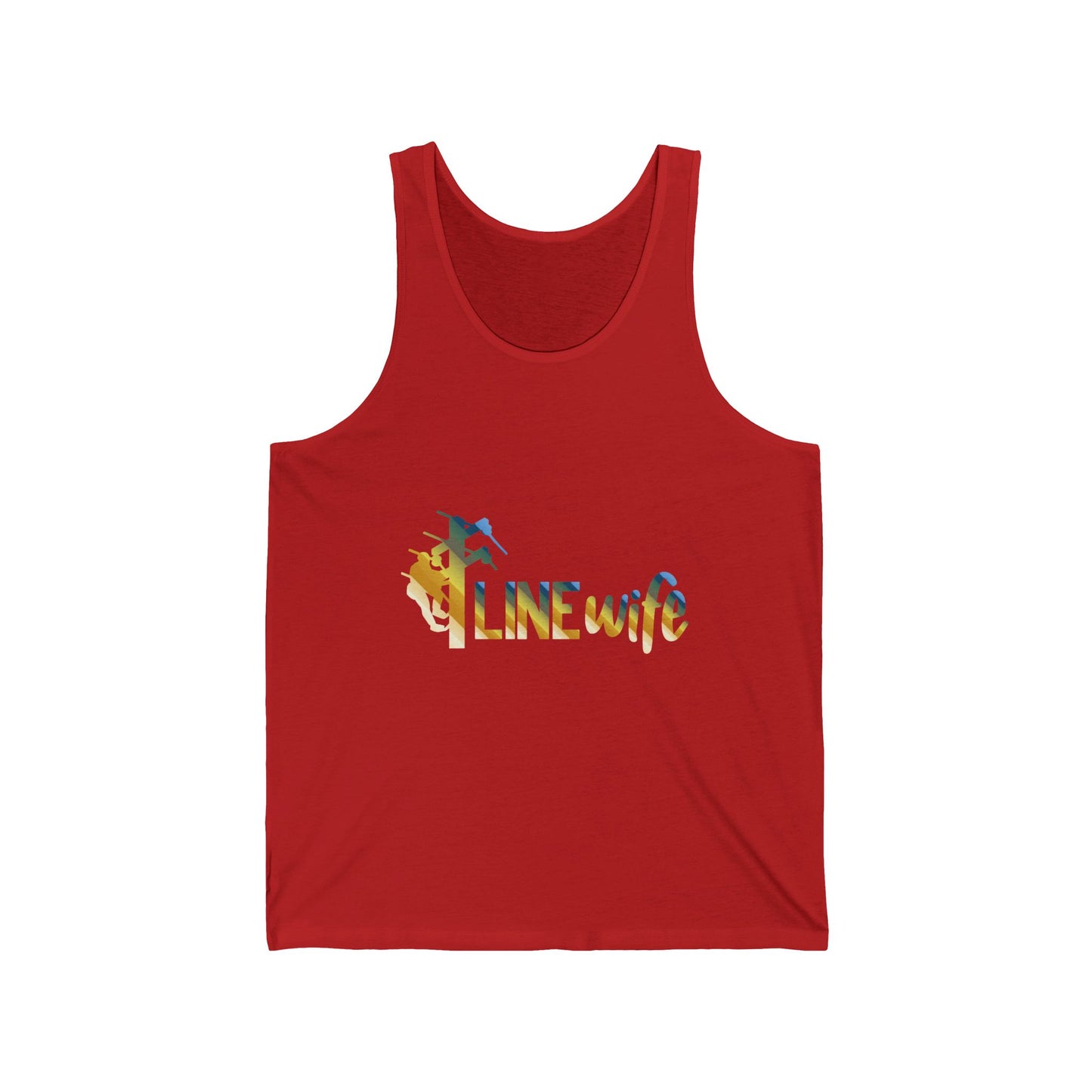 Lineman T-shirt - lineman-wife colored chrome