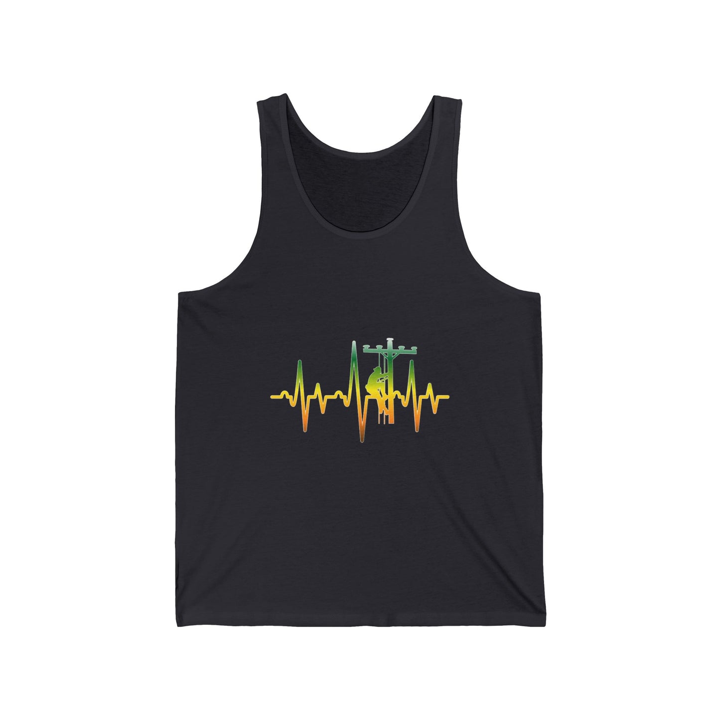 Lineman Tank - Lineman Heartbeat - gradient