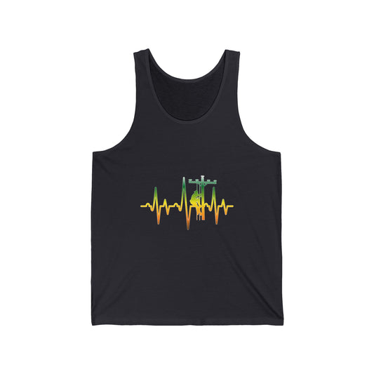 Lineman Tank - Lineman Heartbeat - gradient