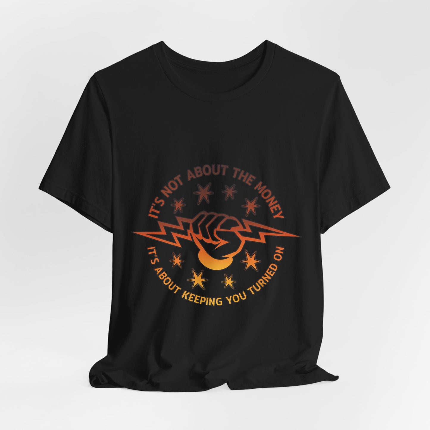 Lineman T-shirt - Its Not About The Money-sky 24