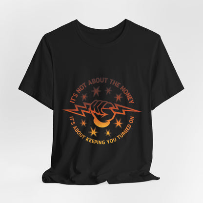 Lineman T-shirt - Its Not About The Money-sky 24