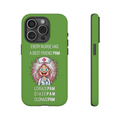 Nurse iPhone Tough Case - Every Nurse Has a Friend Named PAM Design (1) - Green