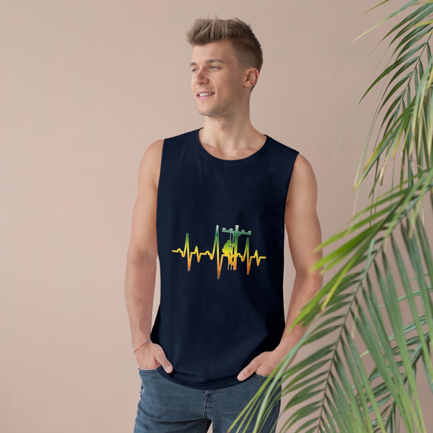 Lineman Tank - Lineman Heartbeat - gradient