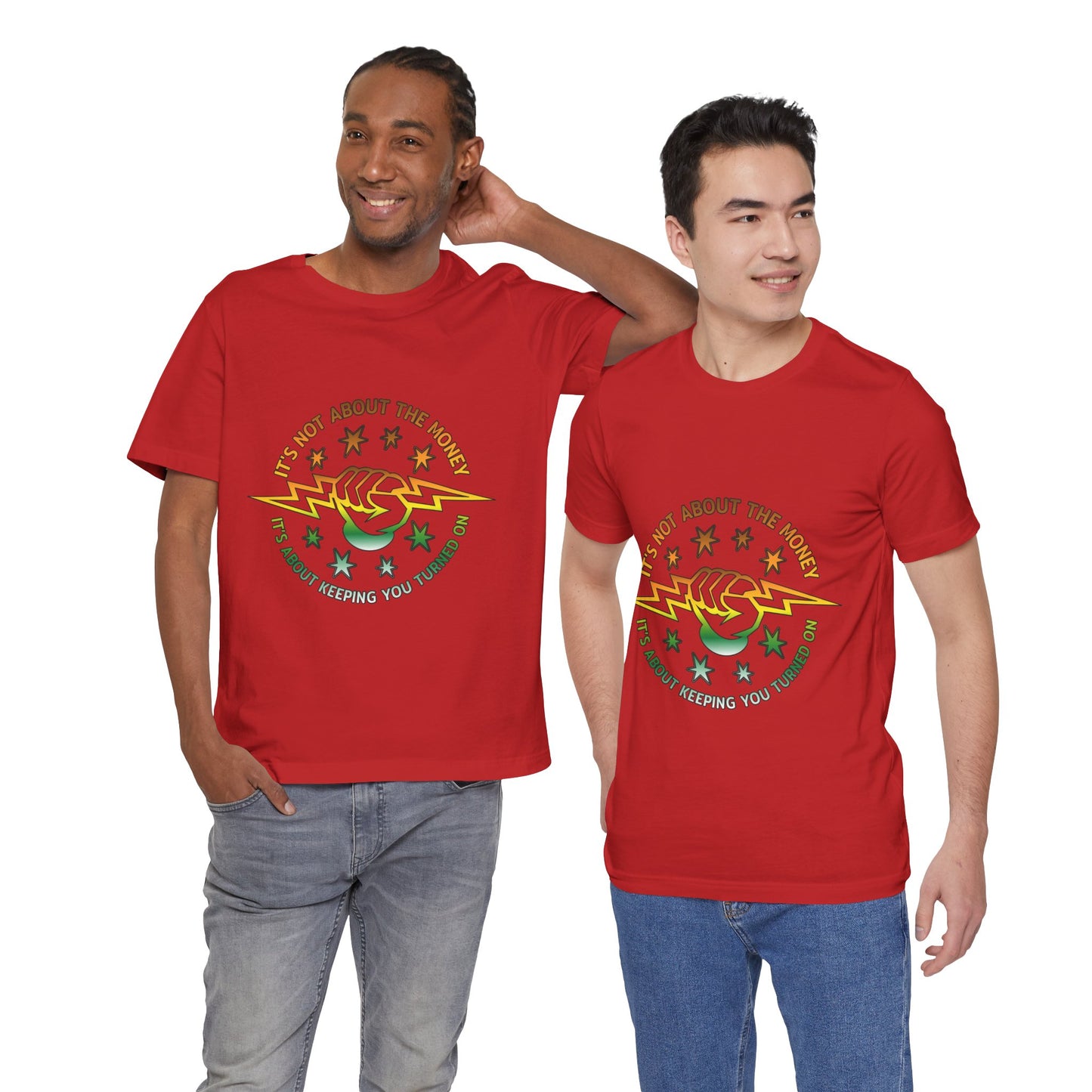 Lineman T-shirt - Its Not About The Money-gradient
