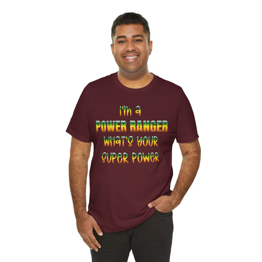 Lineman T-shirt - power ranger super power gradient