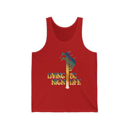 Lineman T-shirt - living the high life - colored chrome