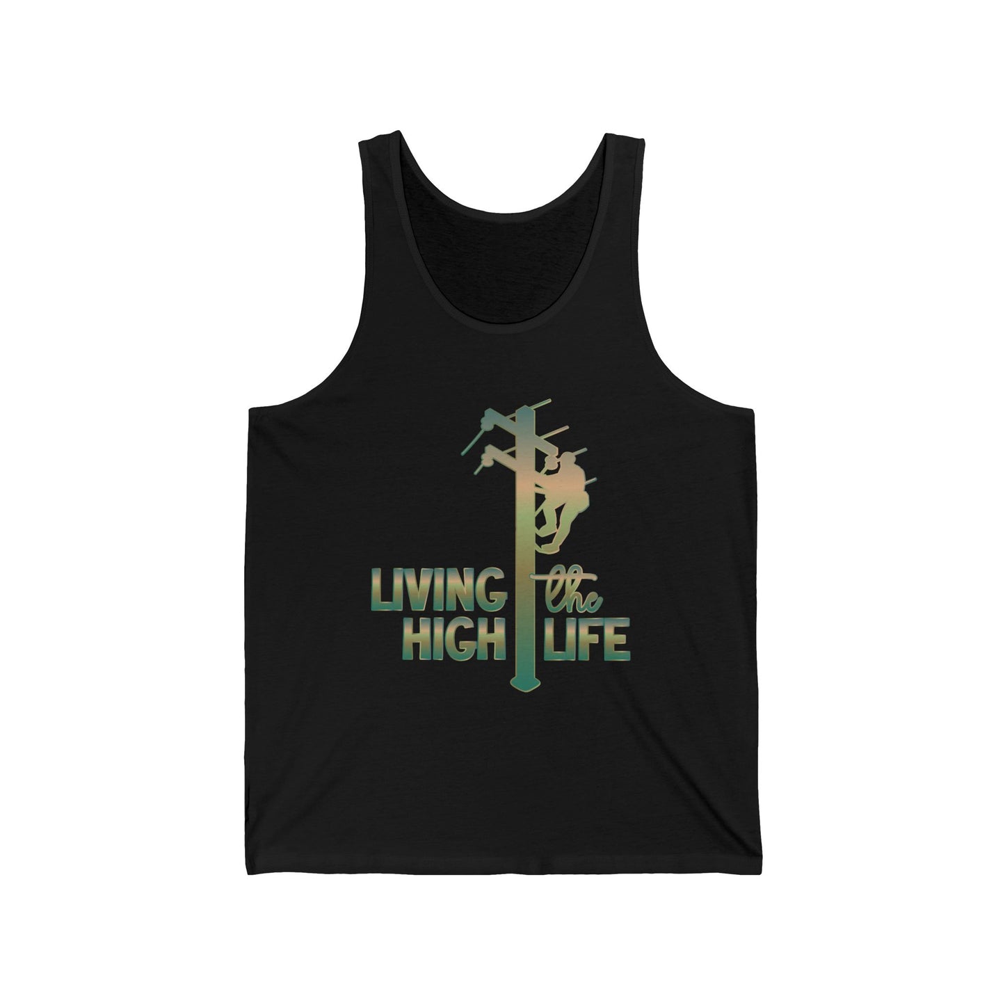 Lineman T-shirt - living the high life - copper patina