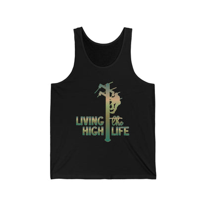 Lineman T-shirt - living the high life - copper patina
