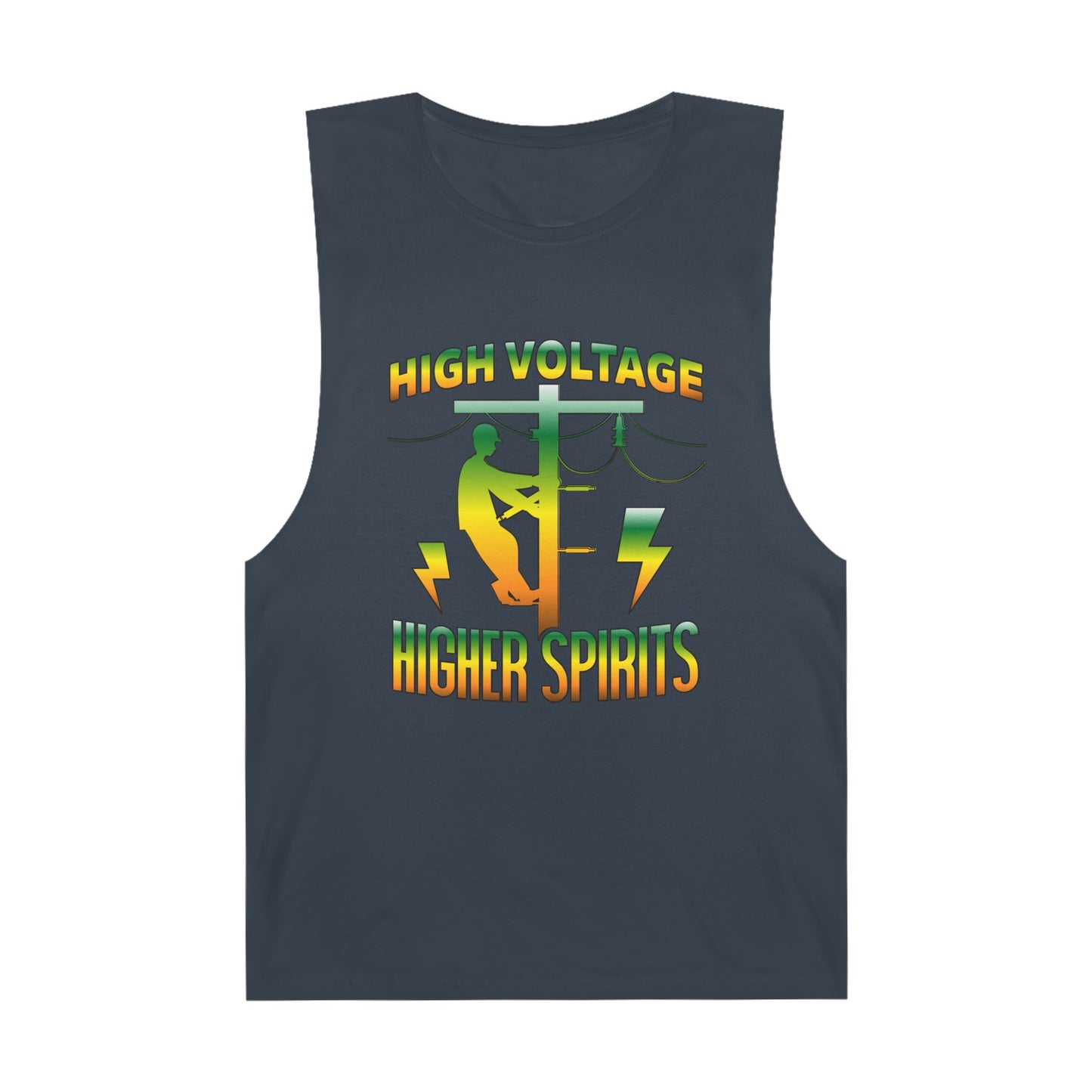 Lineman Tank - High Voltage Higher Spirits-gradient