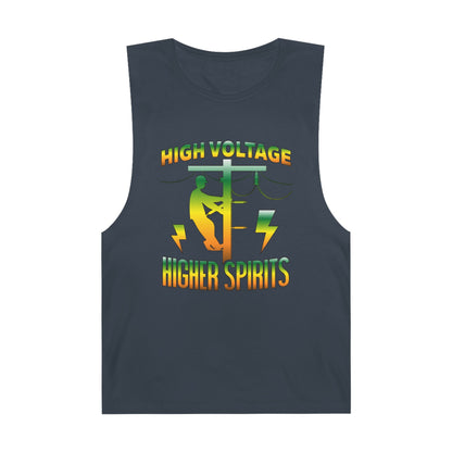 Lineman Tank - High Voltage Higher Spirits-gradient