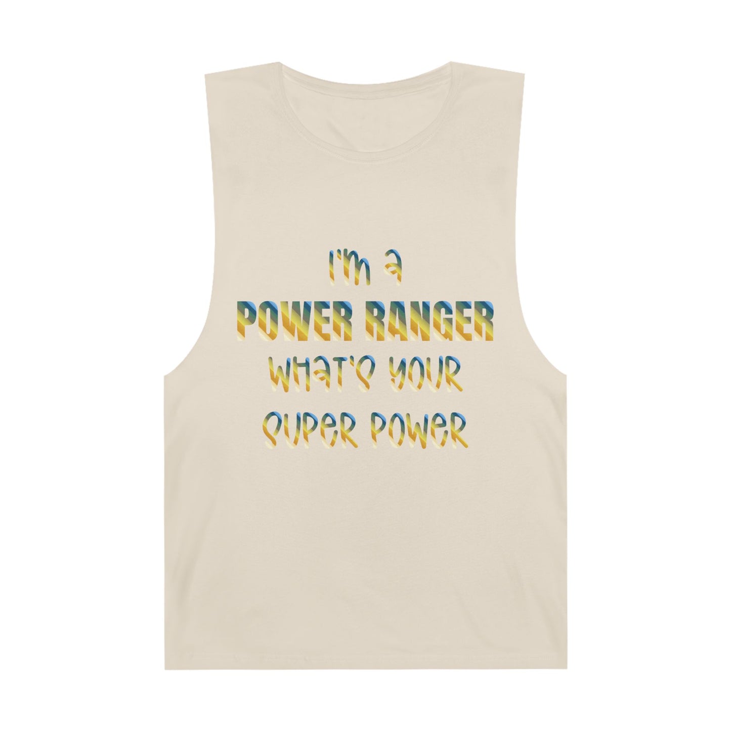 Lineman Tank - power ranger super power colored chrome