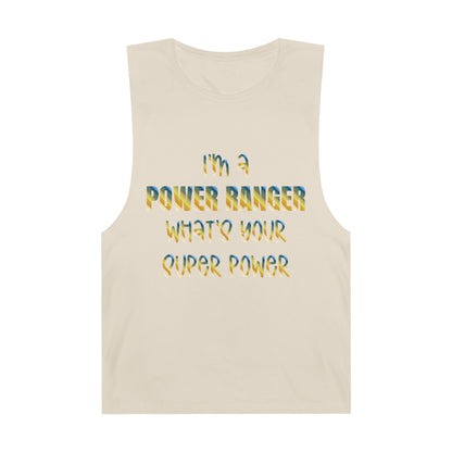 Lineman Tank - power ranger super power colored chrome