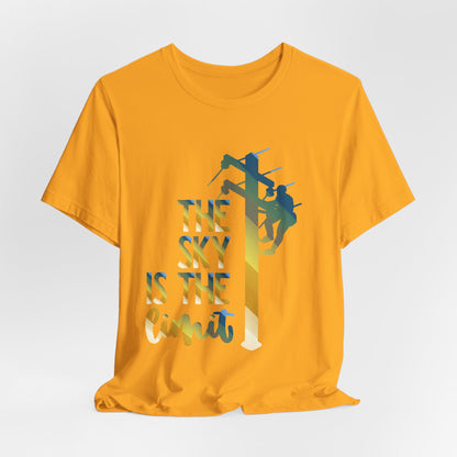 Lineman T-shirt - the-sky-is-the-limit-lineman colored chrome