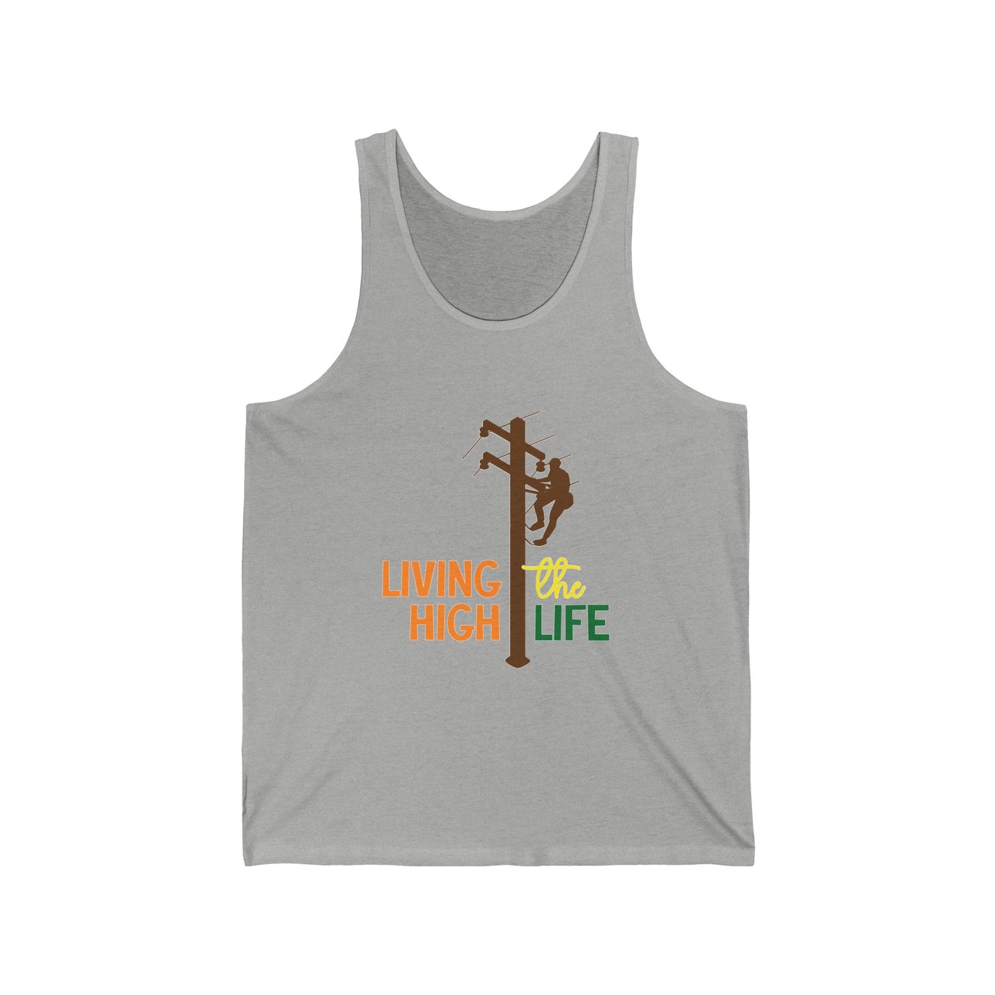Lineman T-shirt - living the high life - color
