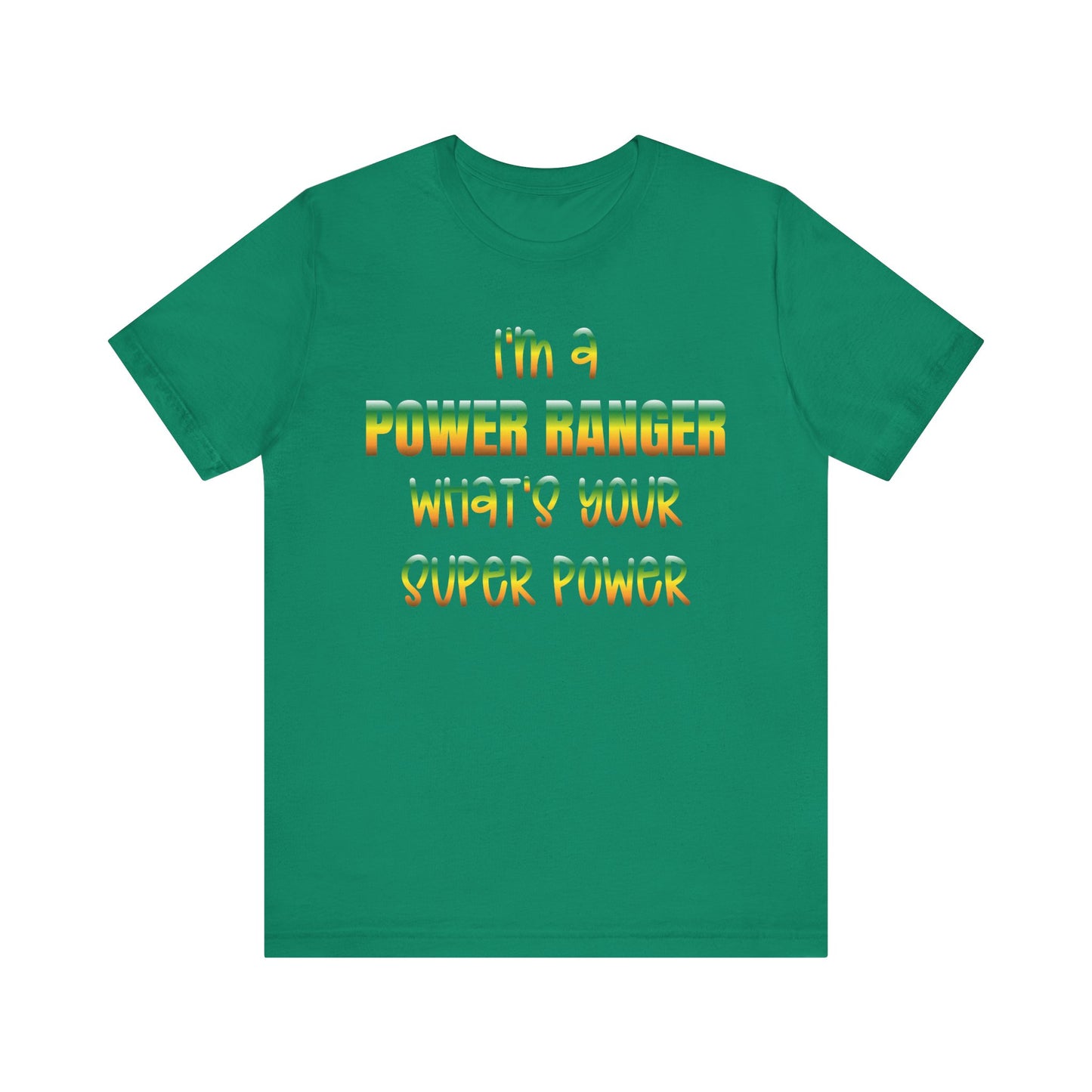 Lineman T-shirt - power ranger super power gradient