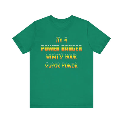 Lineman T-shirt - power ranger super power gradient