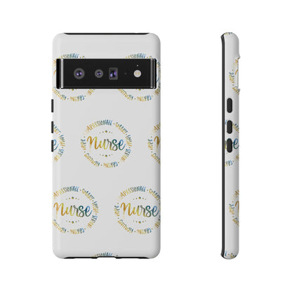 Google Pixel Tough Case - Nurse Circle  - White