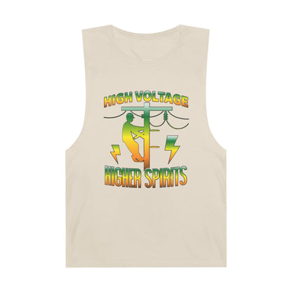 Lineman Tank - High Voltage Higher Spirits-gradient