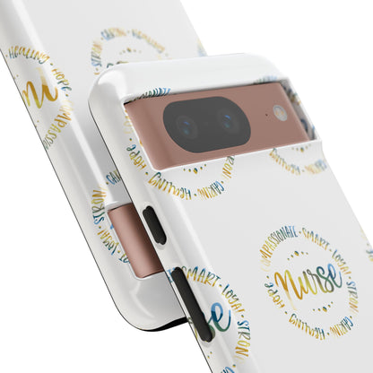 Google Pixel Tough Case - Nurse Circle  - White