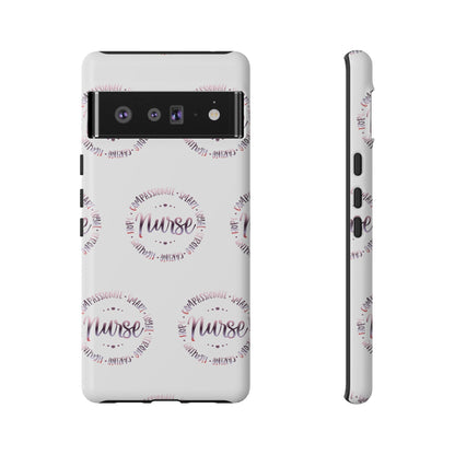 Google Pixel Tough Case - Nurse Circle  - White