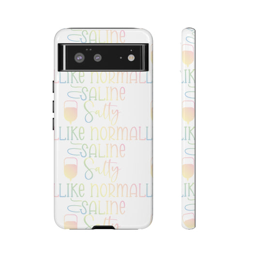 Google Pixel Tough Case - Salty Saline Like Normal Saline - White