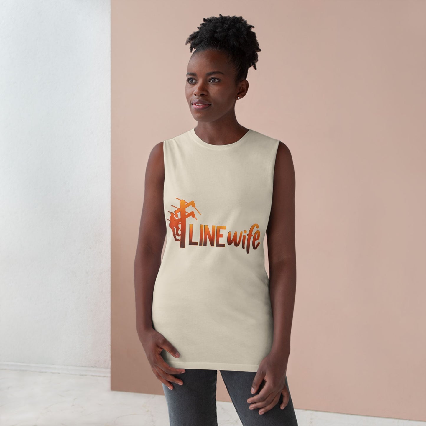 Lineman Tank - lineman-wife sky 24