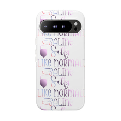 Google Pixel Tough Case - Salty Saline Like Normal Saline - White