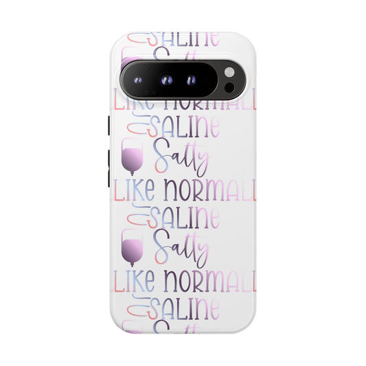 Google Pixel Tough Case - Salty Saline Like Normal Saline - White