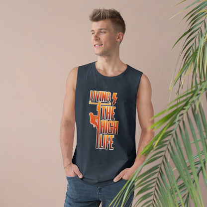 Lineman Tank - Living The High Life-sky 24