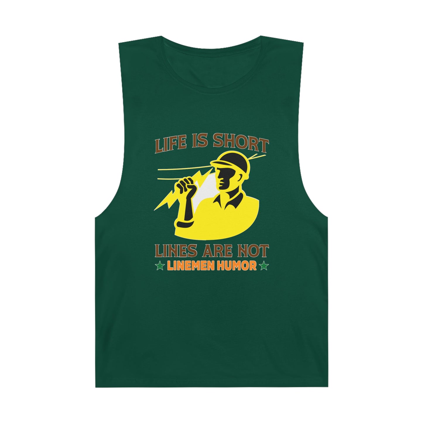 Lineman Tank - Life Is Short Lines Are Not-color