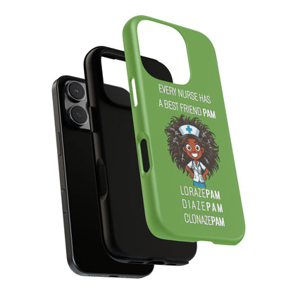 Nurse iPhone Tough Case - Every Nurse Has a Friend Named PAM Design (2) - Green